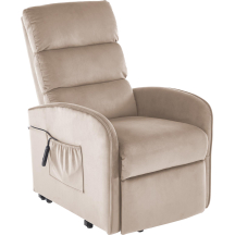 Fotel wypoczynkowy rozkładany elektrycznie MARONI Beżowy Podstawowe