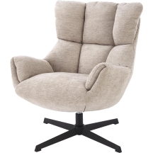 Fotel wypoczynkowy obrotowy ORINOKO Beżowy Podstawowe