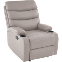 Fotel wypoczynkowy rozkładany PERUS Beżowy Podstawowe
