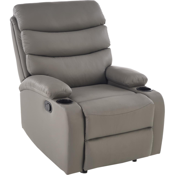Fotel wypoczynkowy rozkładany PERUS Popielaty Podstawowe