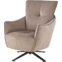 Fotel wypoczynkowy obrotowy SCAMPI Cappuccino Podstawowe