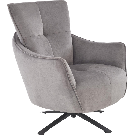 Fotel wypoczynkowy obrotowy SCAMPI Popielaty Podstawowe