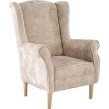 Fotel do salonu uszak HERMES Beżowy Podstawowe