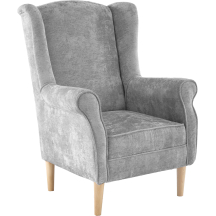 Fotel do salonu uszak HERMES Popielaty Podstawowe