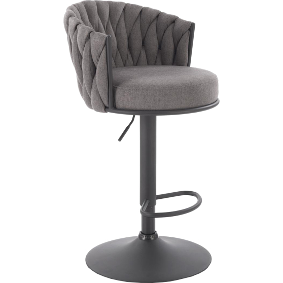 Hoker H-125 Krzesło barowe Czarny / Popielaty Podstawowe