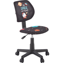 Fotel obrotowy młodzieżowy BINGO Czarny Podstawowe