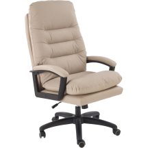Fotel obrotowy gabinetowy HARBOR Beżowy Podstawowe