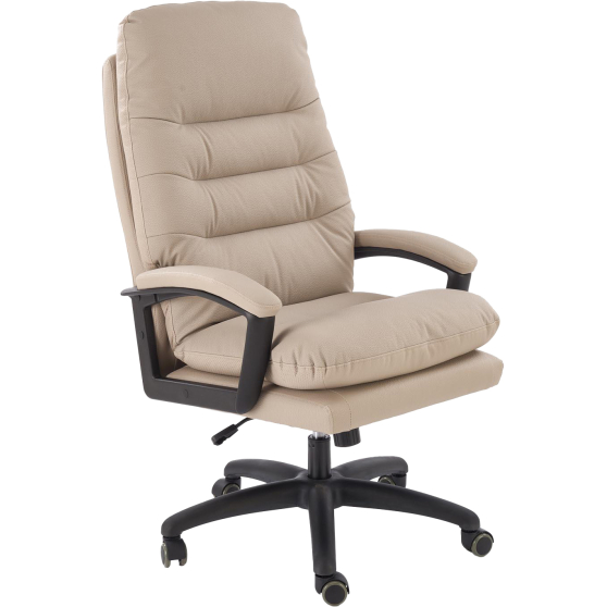 Fotel obrotowy gabinetowy HARBOR Beżowy Podstawowe