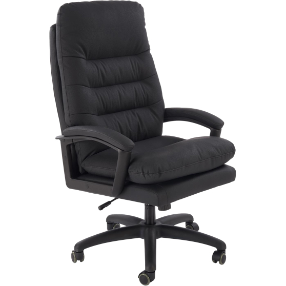 Fotel obrotowy gabinetowy HARBOR Czarny Podstawowe