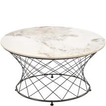 ALESSIA beżowy marmur / czarny Halmar Ława Podstawowe