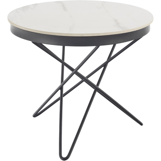 LEILA 2 biały marmur / czarny Halmar Ława Podstawowe