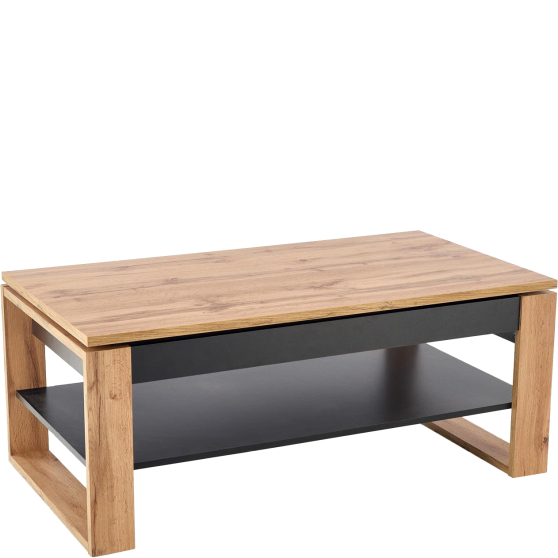 BETTY dąb artisan / czarny Halmar Ława Podstawowe