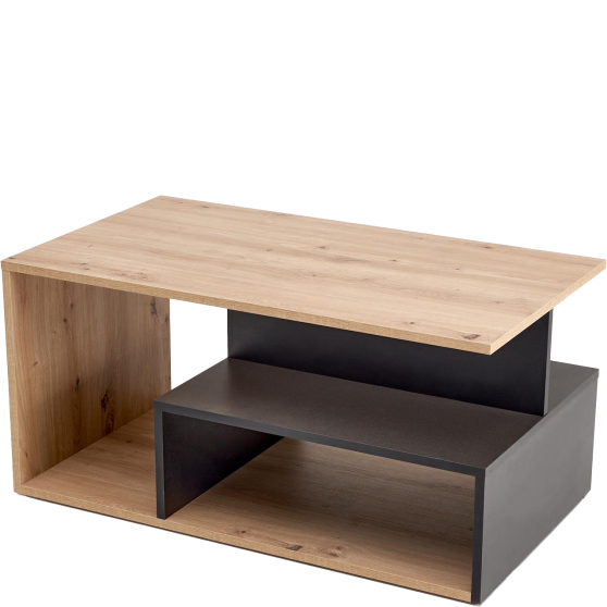 IVA dąb artisan / czarny Halmar Ława Podstawowe