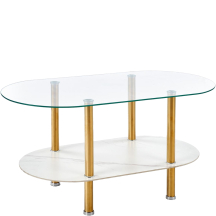 DUCAT biały marmur / złoty Halmar Ława Podstawowe