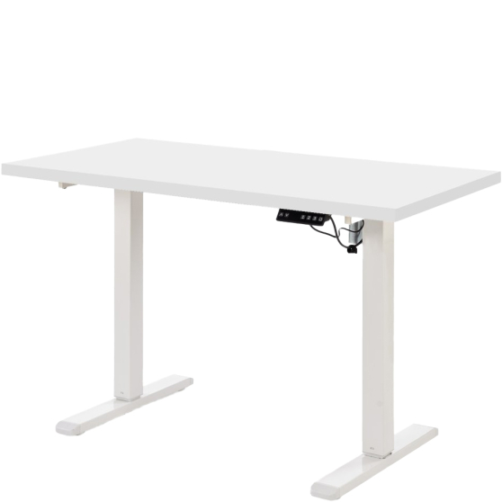 Biurko z regulowanym blatem B-54 Biały Podstawowe