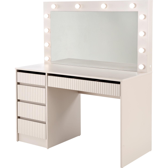 HOLLYWOOD XL kaszmir Halmar Toaletka z lustrem i oświetleniem Podstawowe