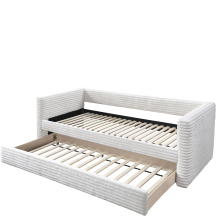 ALABAMA 90 kremowy Halmar Łóżko podwójne Podstawowe