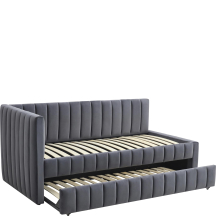 DERBY 90 popielaty Halmar Łóżko podwójne Podstawowe