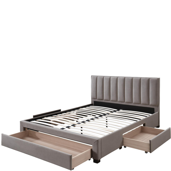 GRACE 140 beżowy Halmar Łóżko tapicerowane Podstawowe