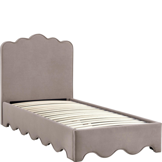 ORSO 90 beżowy Halmar Łóżko tapicerowane Podstawowe