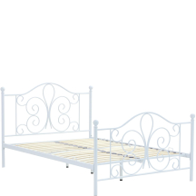 PANAMA 140 biały Halmar Łóżko metalowe Podstawowe