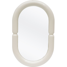 Lustro ścienne wiszące w ramie POSTER rama biała Podstawowe