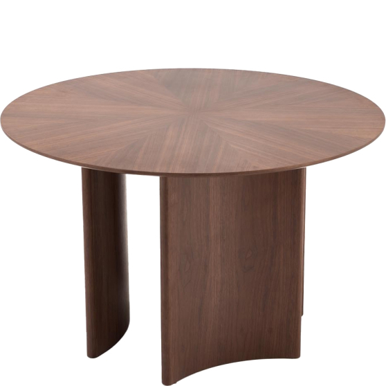 Stół okrągły 120x120x76 CALDO Orzech Podstawowe