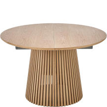 Stół okrągły rozkładany 120-210x120x77 FARGO Naturalny Podstawowe