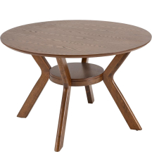 Stół okrągły 120x120x77 RUPERT Orzech Podstawowe