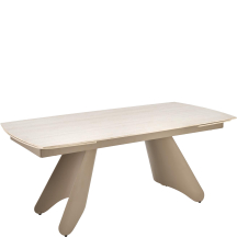 Stół rozkładany 180-260x90x76 SALIX Trawertyn / Kaszmir Podstawowe