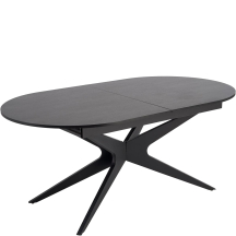 Stół rozkładany 180-240x100x76 SANDRO Czarny Podstawowe