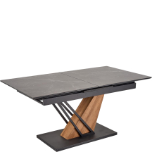 Stół rozkładany 140-180x90x76 VOLANT 140 Czarny Marmur / Dąb Złoty / Czarny Podstawowe