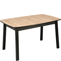 Stół rozkładany 130-170x80x72 BARRIL Dąb Artisan / Czarny Podstawowe