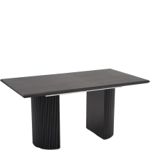 Stół rozkładany 160-250x90x78 BOLERO Czarny Podstawowe