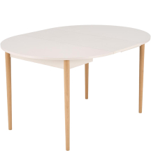 Stół okrągły rozkładany 102-142x102x75 PIVOT Kaszmir / Naturalny Podstawowe