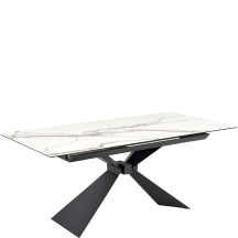 Stół rozkładany 180-230x90x76 LUCIANO Biały Marmur Podstawowe