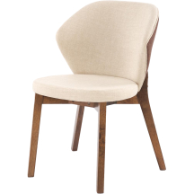 Krzesło drewniane K-583 Orzech / Brąz / Beż Podstawowe