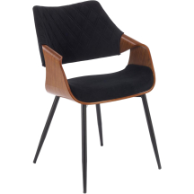 Krzesło drewniane K-586 Orzech / Czarny Podstawowe