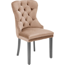 Krzesło drewniane MIYA Czarny / Beż Podstawowe