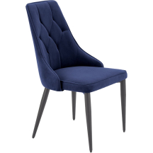 Krzesło metalowe K-365 Czarny / Granatowy Podstawowe