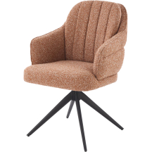 Krzesło z obrotowym siedziskiem K-570 Metalowe Czarny / Cynamon Podstawowe