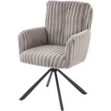 Krzesło metalowe K-572 Czarny / Popiel Obrotowe siedzisko Podstawowe