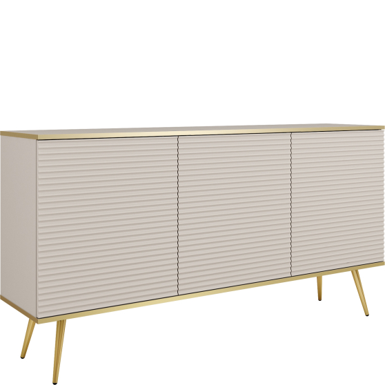 Komoda K160 3 drzwi Beż Mat ORO MDF Podstawowe