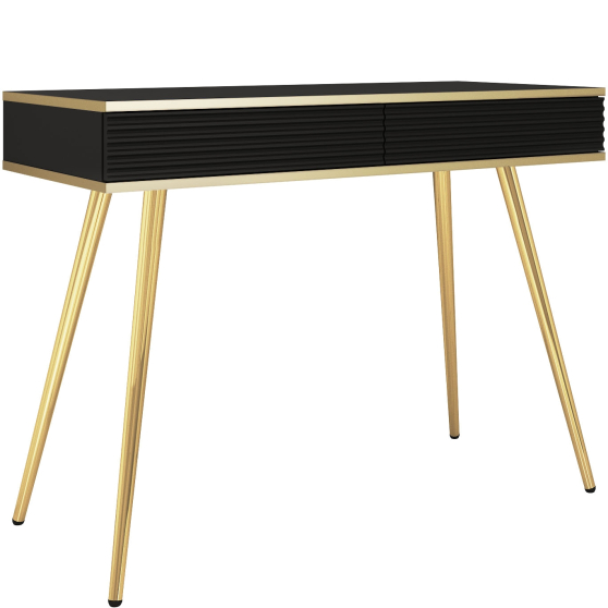 Toaletka T102 z szufladami Czarny Mat ORO MDF Podstawowe