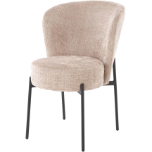 Krzesło metalowe K-590 Czarny / Beżowy Podstawowe