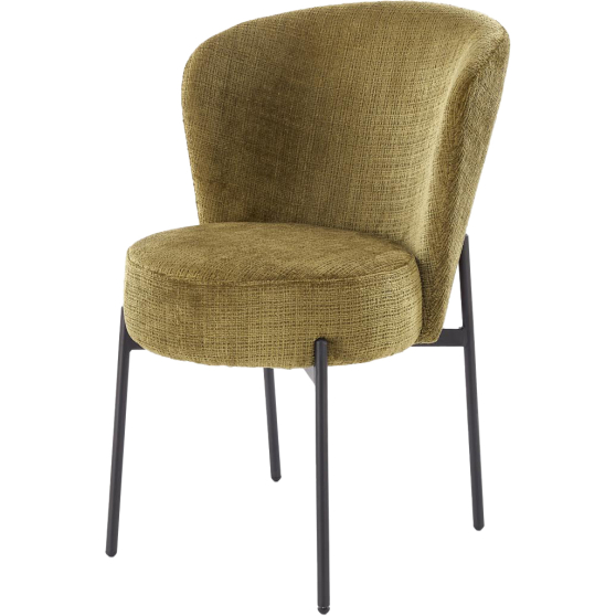 Krzesło metalowe K-590 Czarny / Oliwkowy Podstawowe