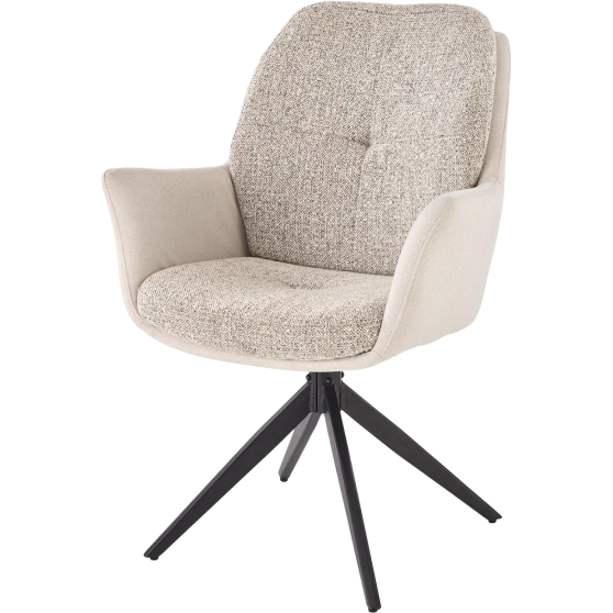 Krzesło obrotowe metalowe K-591 Czarny / Jasny Popiel Podstawowe