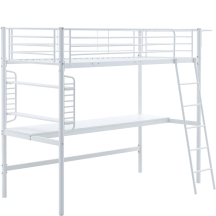 DOLCE Halmar Łóżko piętrowe z biurkiem i organizerem Podstawowe