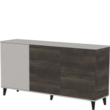 Komoda 3-drzwiowa KM-1 Kaszmir / Orzech RANDOM 2 Podstawowe