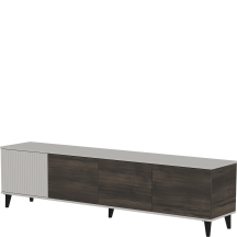 Szafka RTV-3 pod telewizor 200 cm Kaszmir / Orzech RANDOM 2 Podstawowe